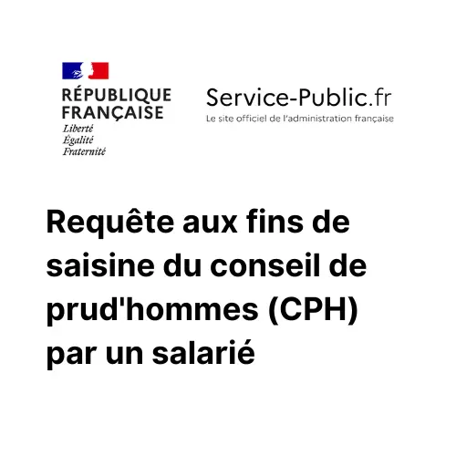 Requête aux fins de saisine du conseil de prud'hommes par un salarié